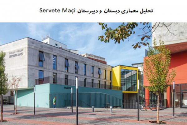 پاورپوینت تحلیل معماری دبستان و دبیرستان Servete Maçi