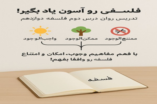 تدریس ساده روان و قابل فهم درس دوم فلسفه سال دوازدهم